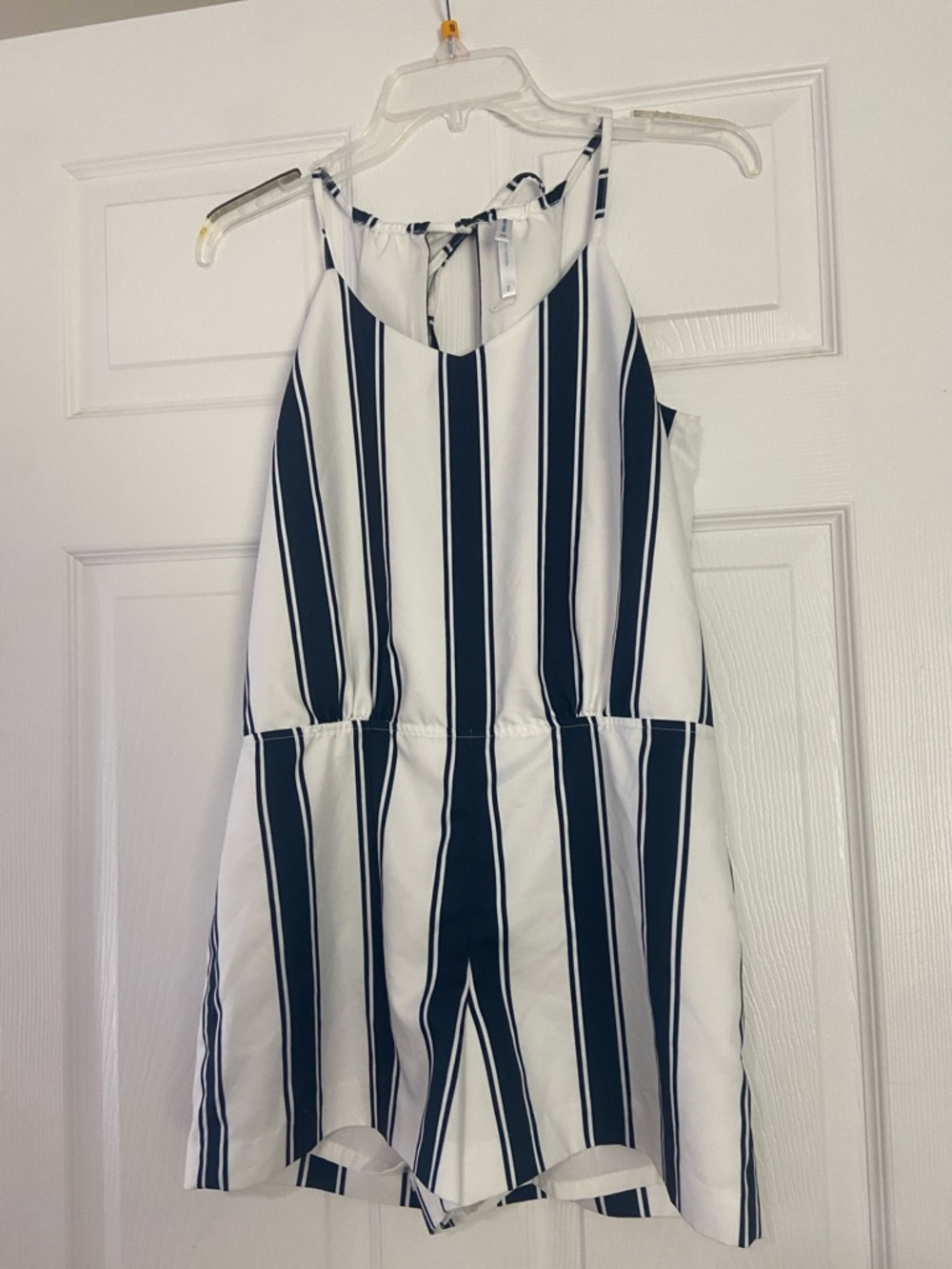 Southern Tide Navy & White Striped Sleeveless Romper